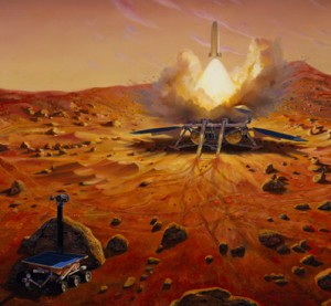 Artist's concept of a Mars sample return mission